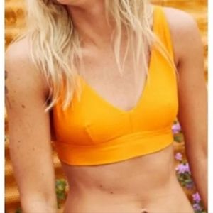 Aerie Scoop V-neck Longline Bralette Bikini‎ Top